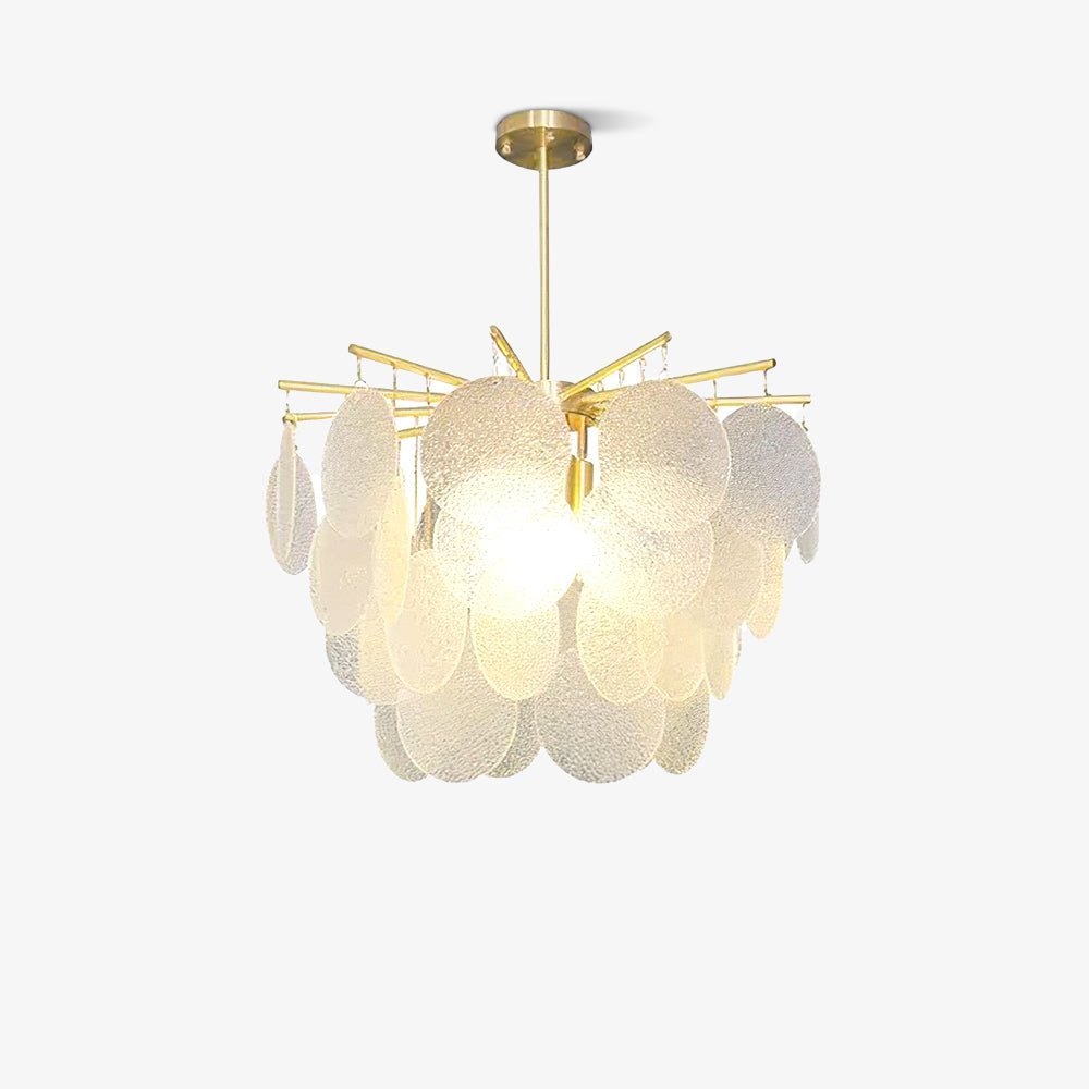 Solara Chandelier Nimbus Glass Droplets - Letslighting