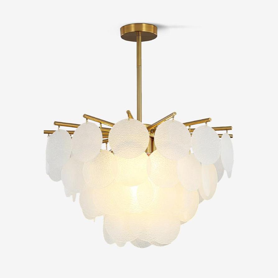 Solara Chandelier Nimbus Glass Droplets - Letslighting