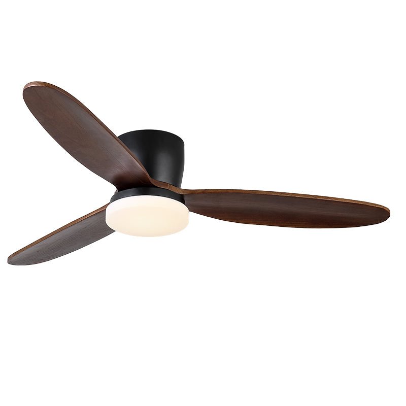 Nocturnus Métal Bois Lumière de Ventilateur de Plafond