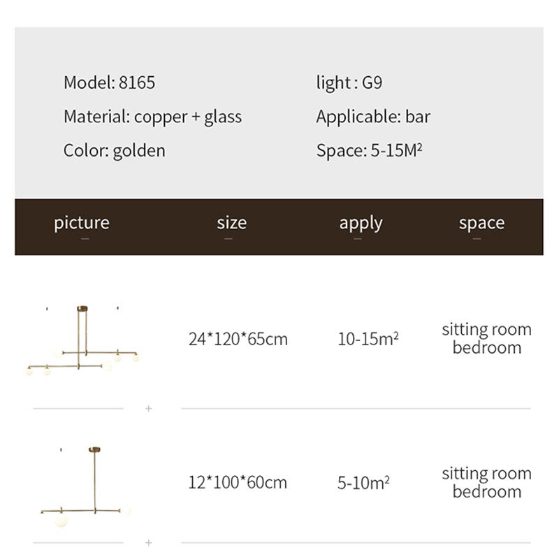 Valentina Suspension Luminaire LED Métal Doré
