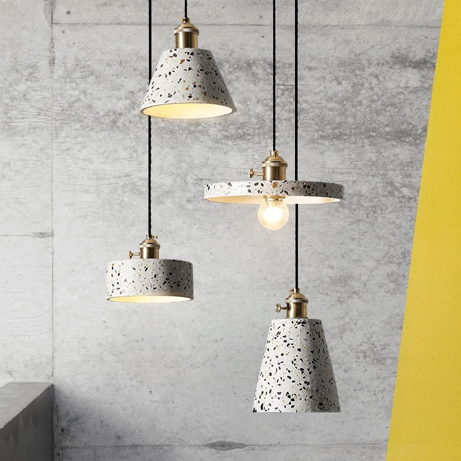 Arisha Luminaires Suspendus LED Élégant Nordiques Ciment Chambre
