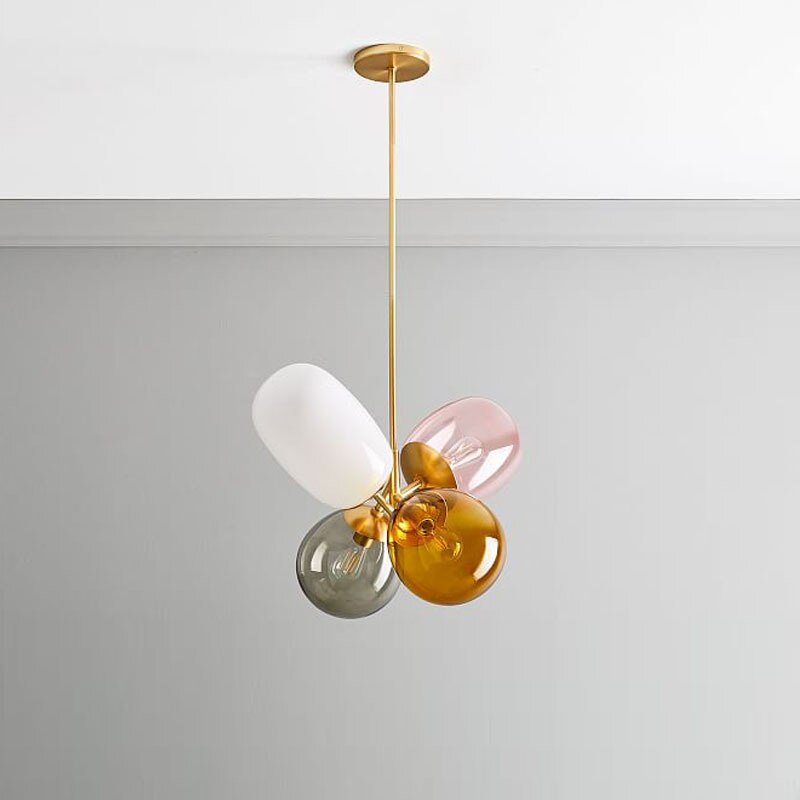 Valentina Lampe Pendante Créative en Verre Ballon Colorée