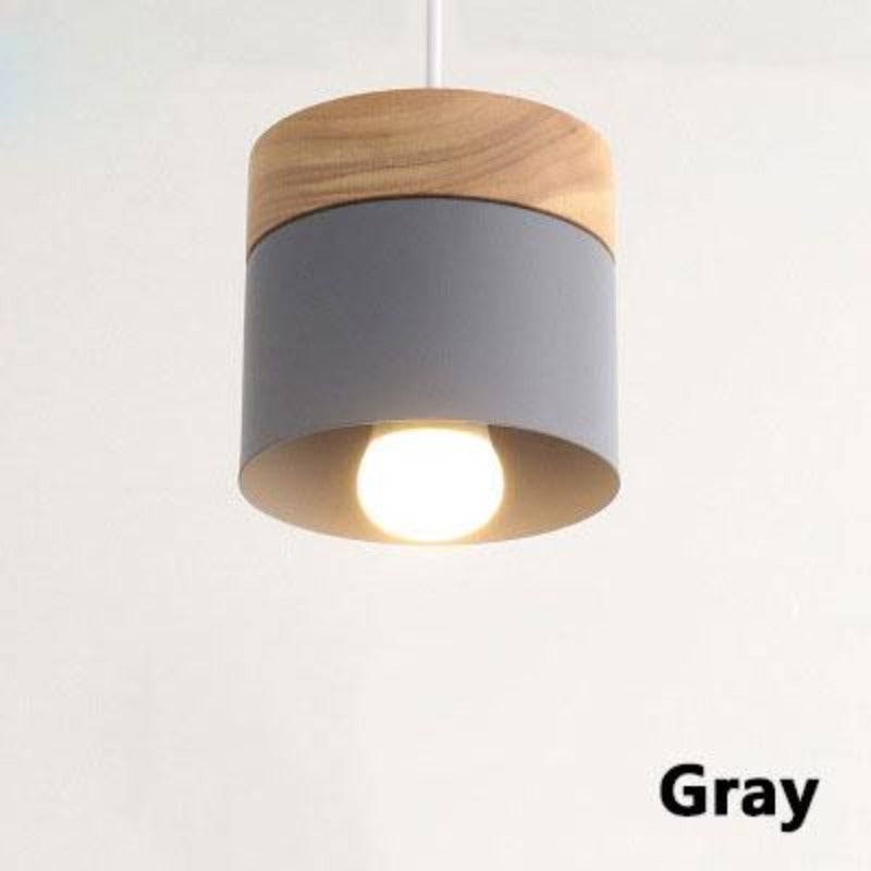 Valentina Suspension LED Macaron Nordique Métal/Bois Chambre