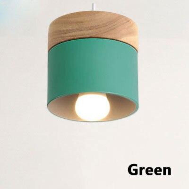 Valentina Suspension LED Macaron Nordique Métal/Bois Chambre