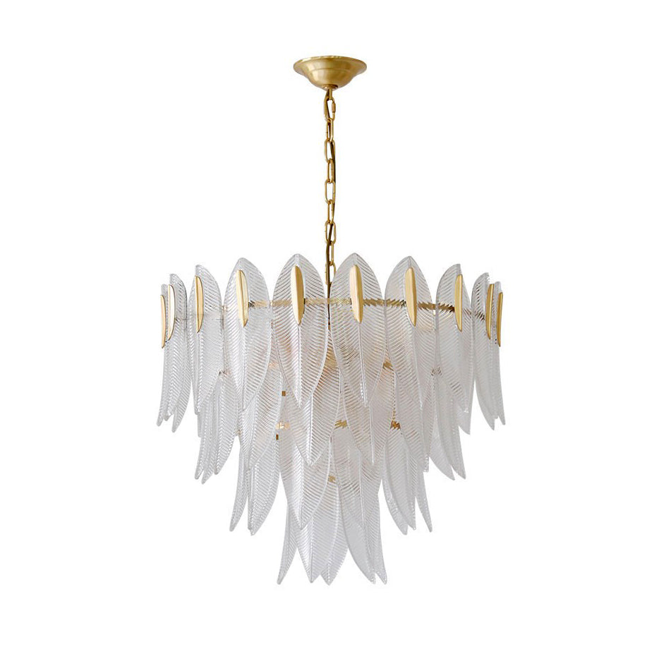 Ivthayra Postmodern Luxury Brass Glass Chandelier - Lamp Copper