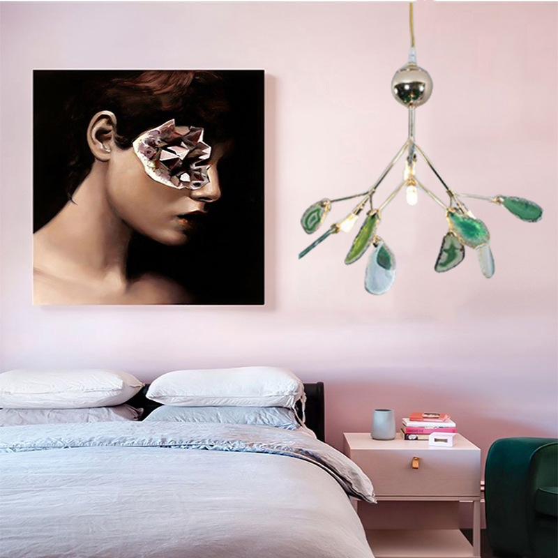 Arisha Lustre Coloré Branche Feuille Design, Salon/Chambre