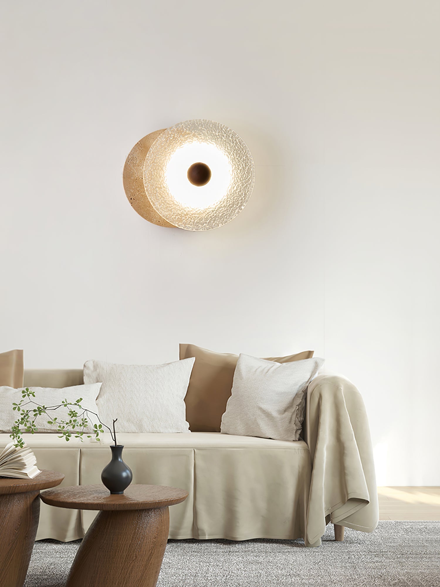 Olivia Travertine Wall Light - Letslighting