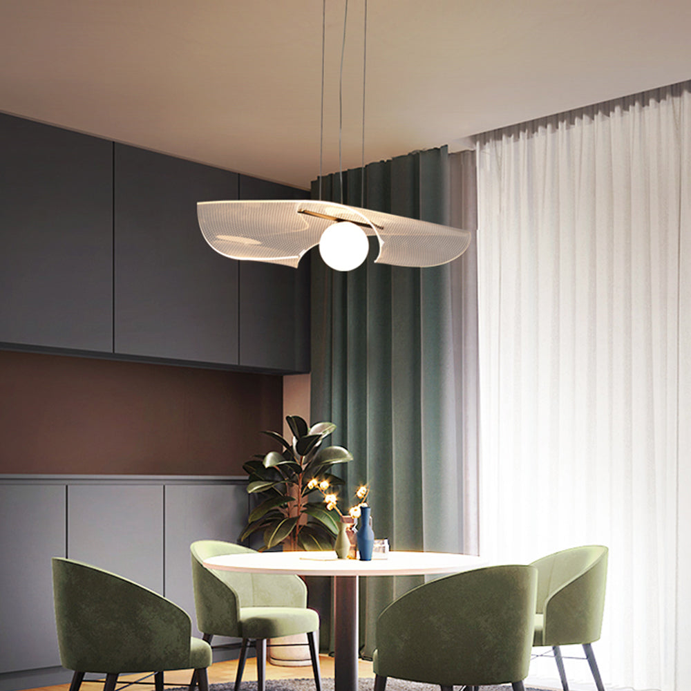 Arisha Suspension LED Minimaliste Acrylique Métal Salon