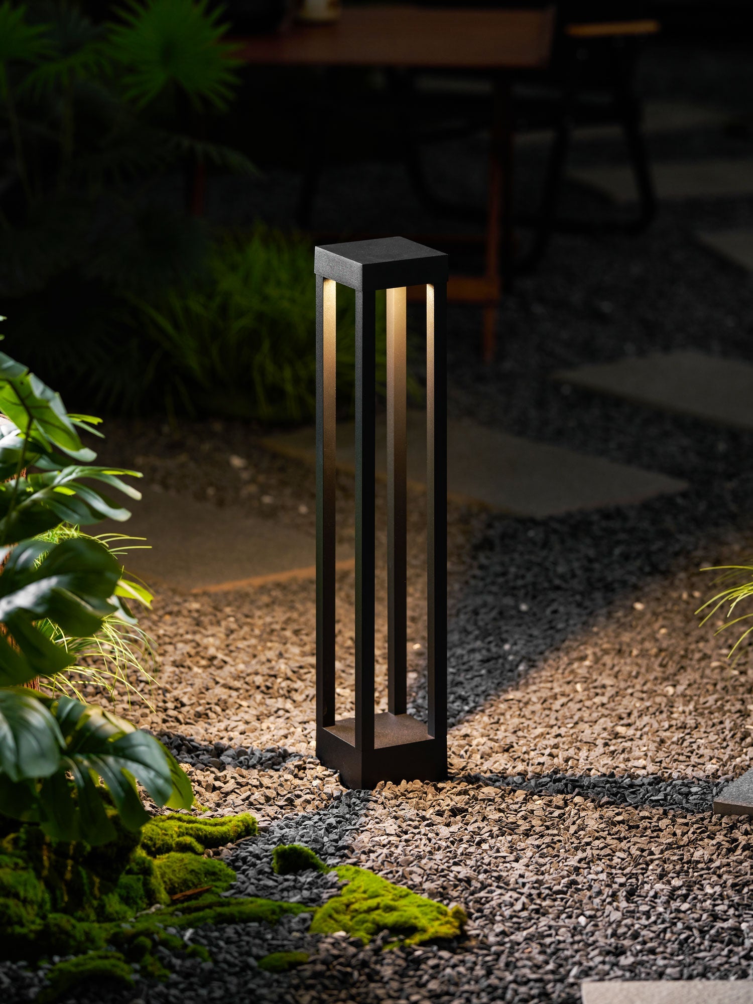 Obsidian Post Moderne Minimaliste Aluminium Lumière Extérieure
