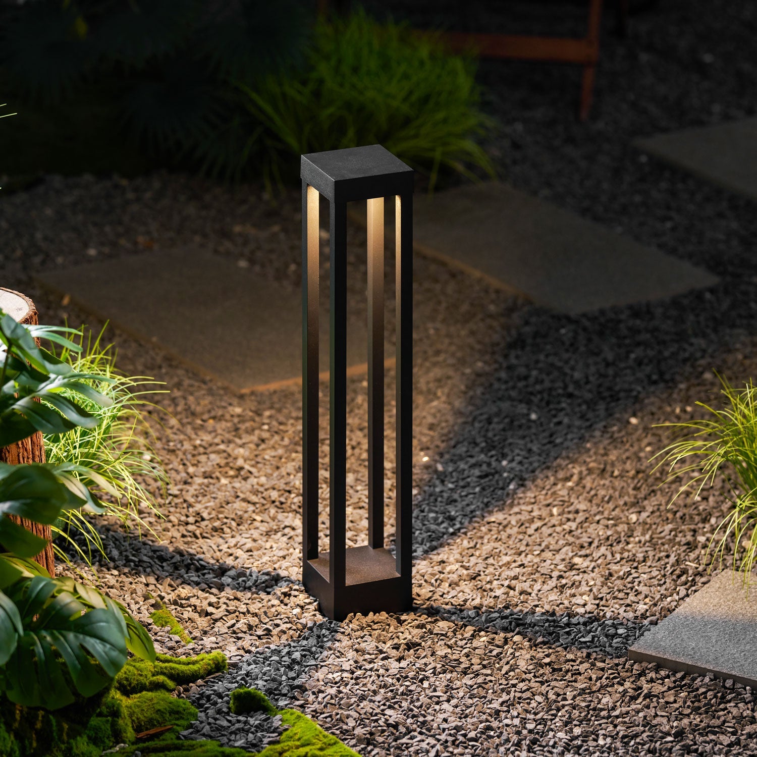 Obsidian Post Moderne Minimaliste Aluminium Lumière Extérieure