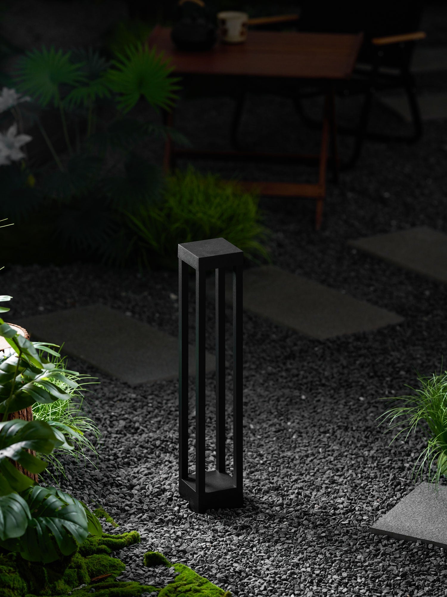 Obsidian Post Moderne Minimaliste Aluminium Lumière Extérieure