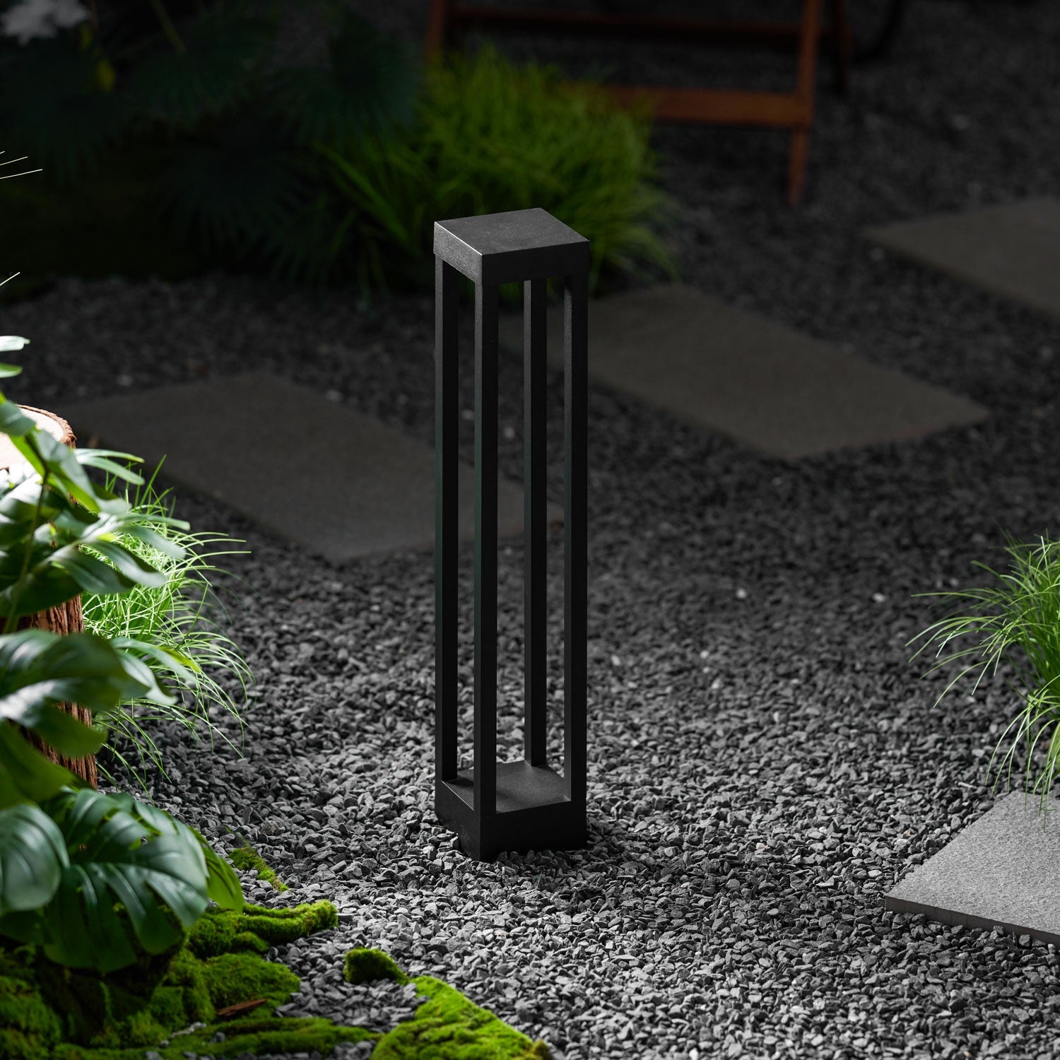 Obsidian Post Moderne Minimaliste Aluminium Lumière Extérieure