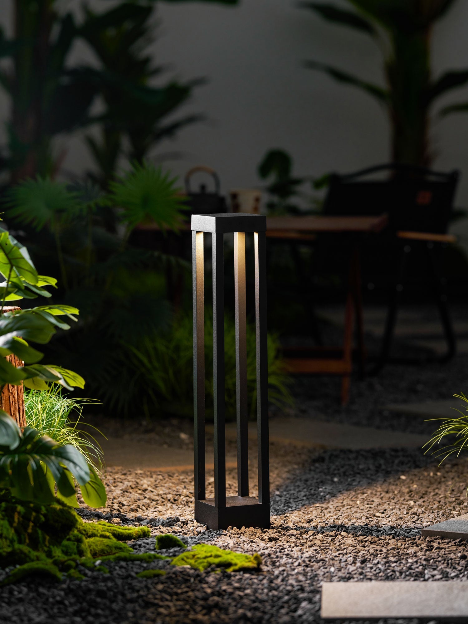 Obsidian Post Moderne Minimaliste Aluminium Lumière Extérieure