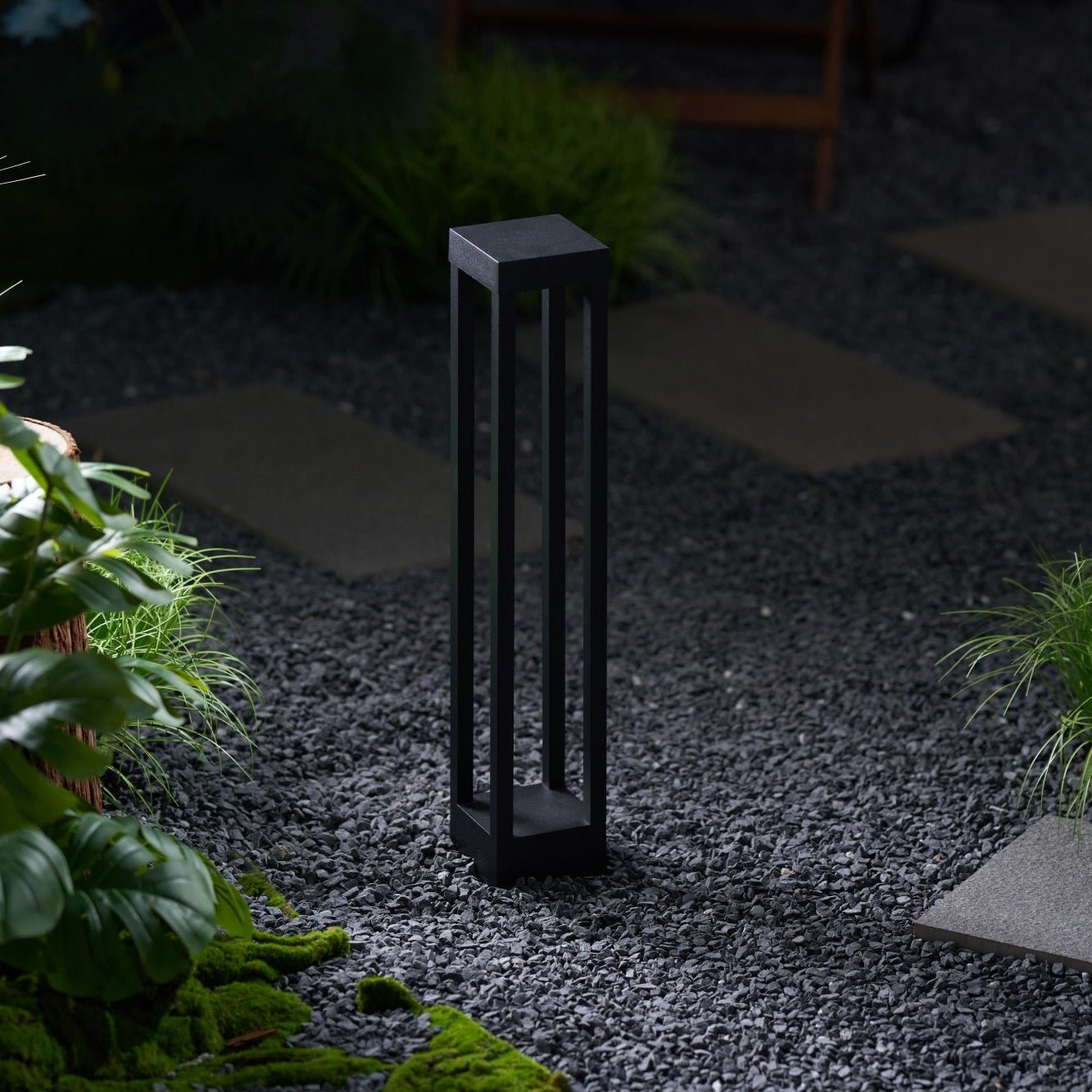 Obsidian Post Moderne Minimaliste Aluminium Lumière Extérieure