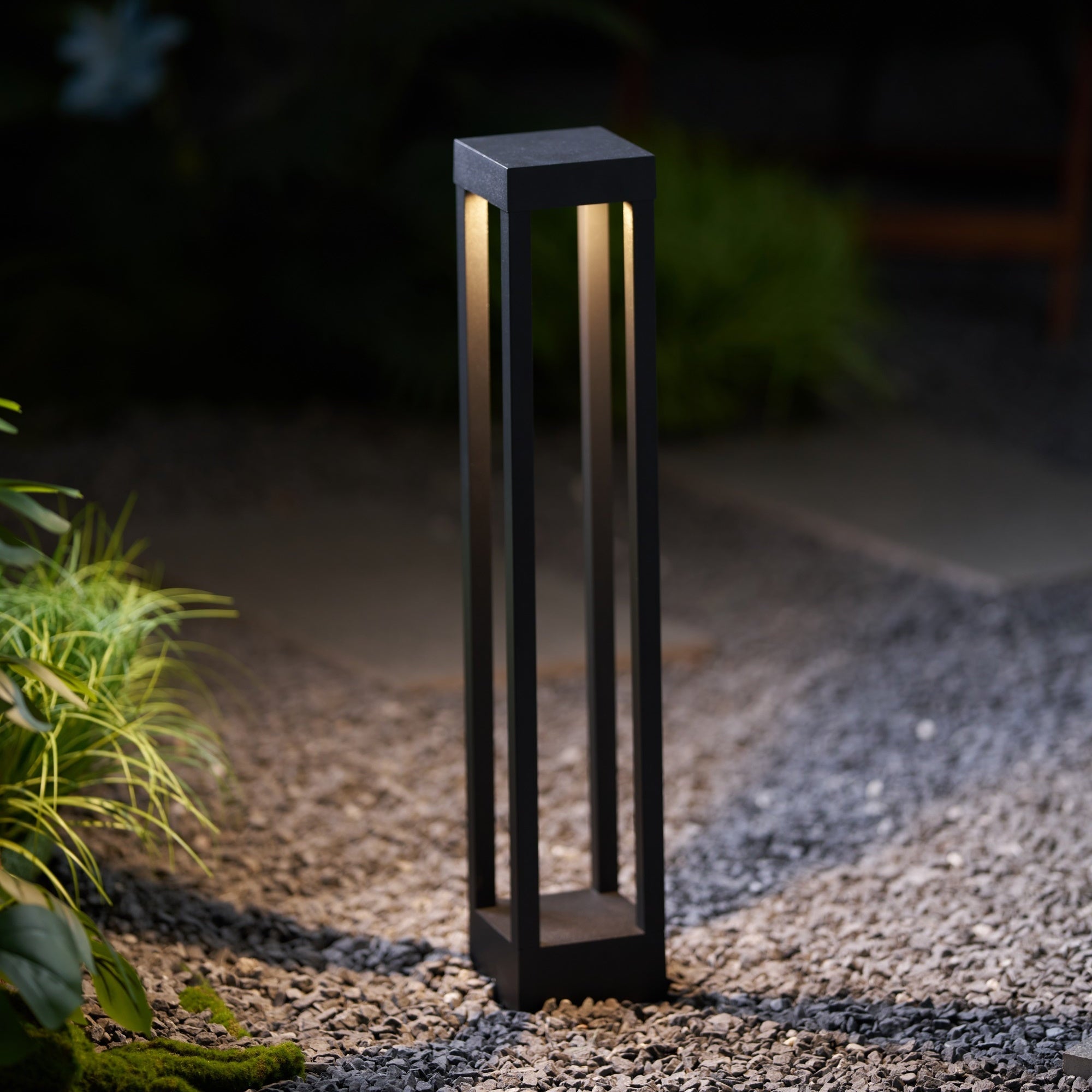Obsidian Post Moderne Minimaliste Aluminium Lumière Extérieure