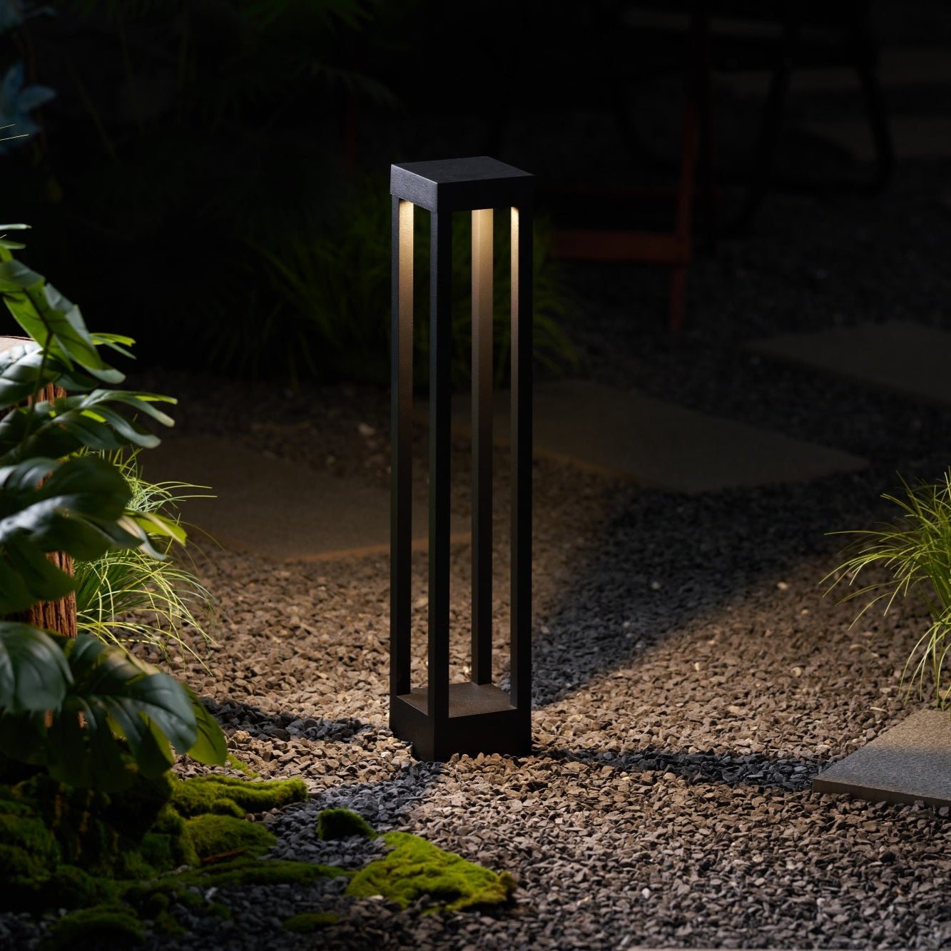 Obsidian Post Moderne Minimaliste Aluminium Lumière Extérieure
