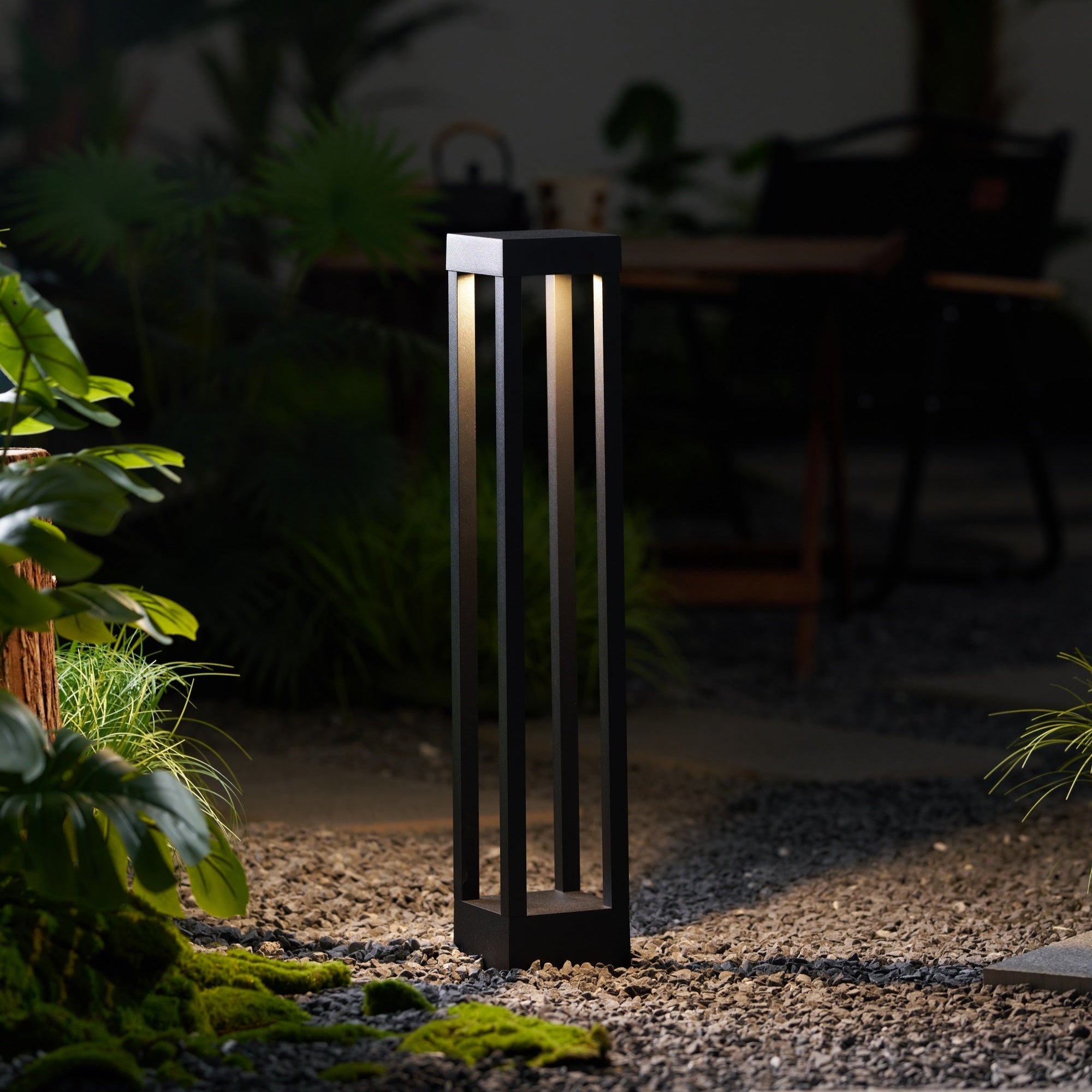 Obsidian Post Moderne Minimaliste Aluminium Lumière Extérieure