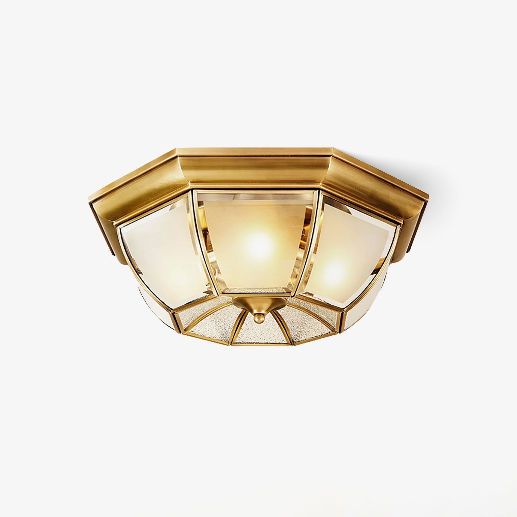 Bowl Shaped Brass Ceiling Lamp - Blowlighting