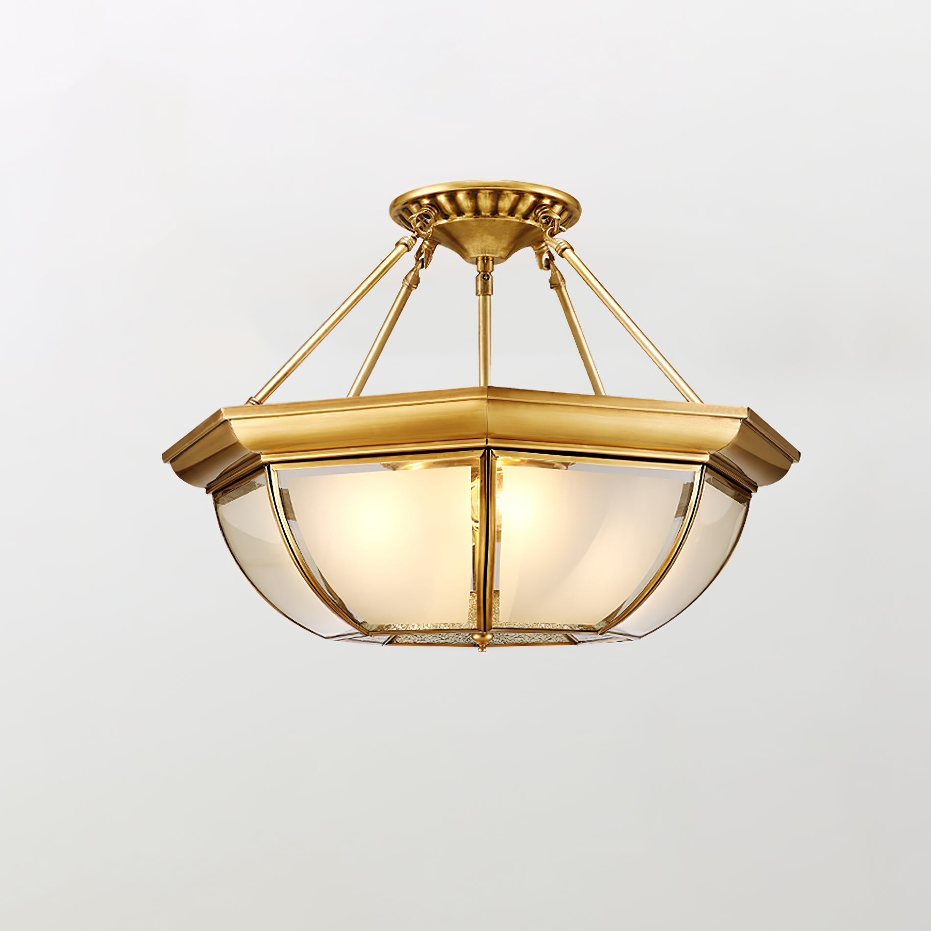 Bowl Shaped Brass Ceiling Lamp - Blowlighting