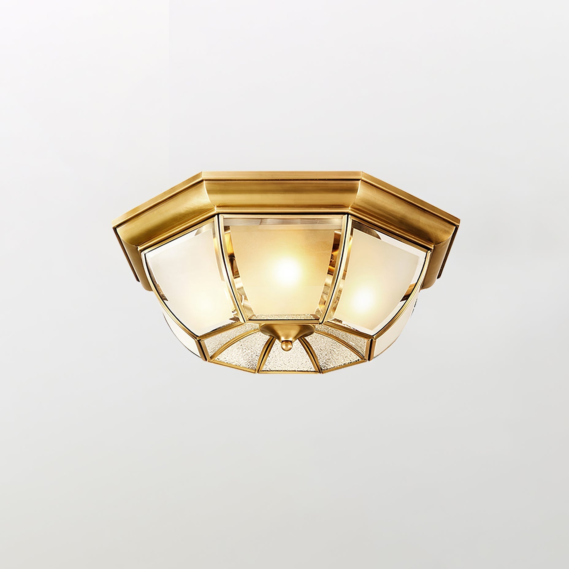 Bowl Shaped Brass Ceiling Lamp - Blowlighting
