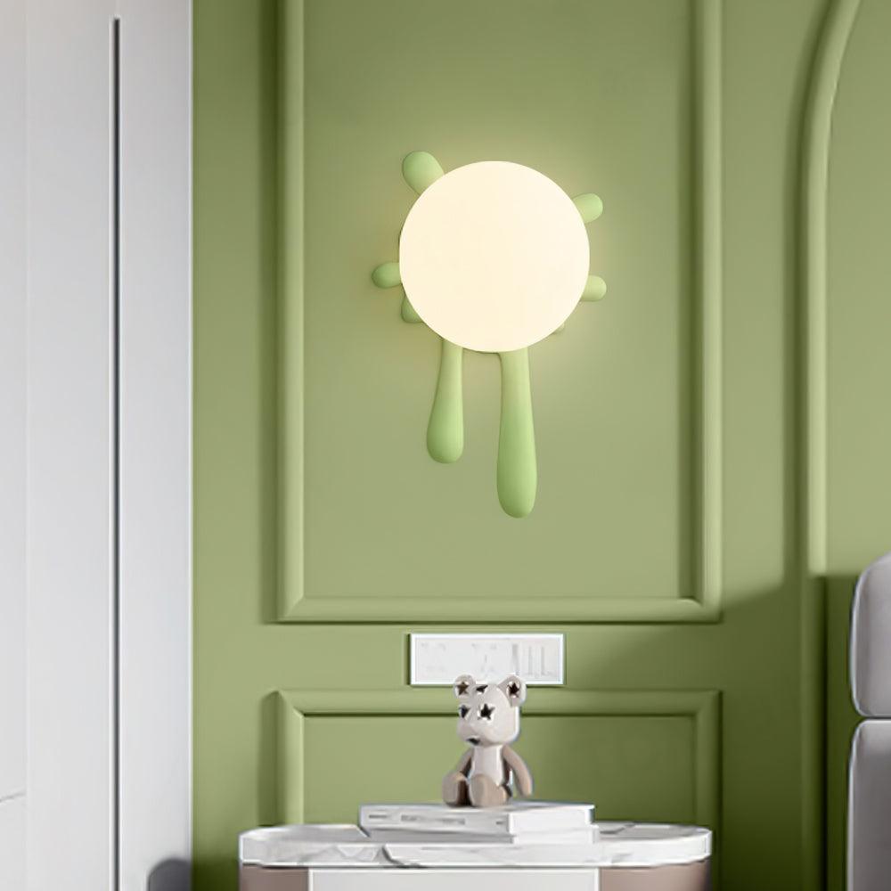 Wall Lamp Abstract Resin Splash Globe Light Playful Artistic - Letslighting