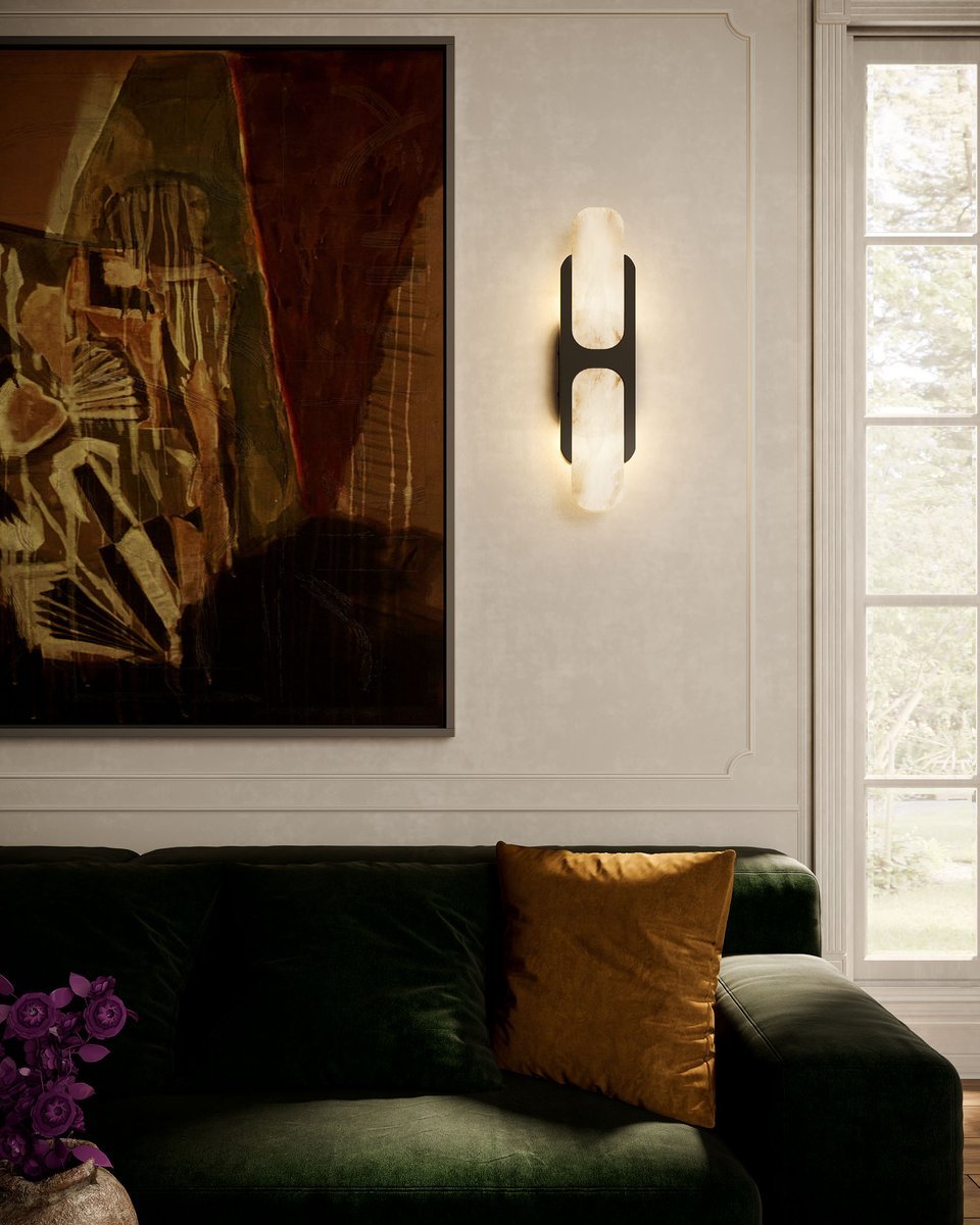 Ulthaora Double Globe Alabaster Wall Ligh - Letslighting