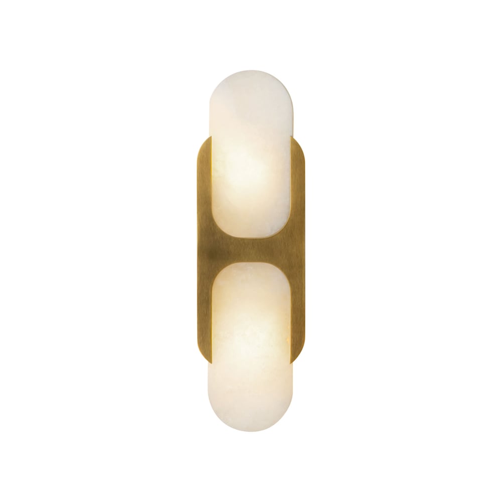 Ulthaora Double Globe Alabaster Wall Ligh - Letslighting
