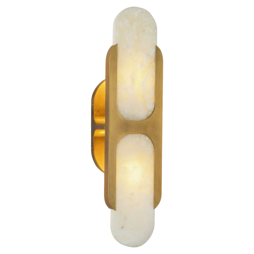 Ulthaora Double Globe Alabaster Wall Ligh - Letslighting