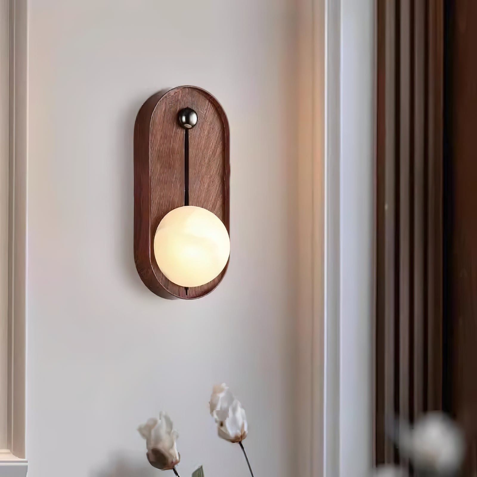 Evtala Modern Minimalist Metal Alabaster Wall Lamp - Lamp Copper