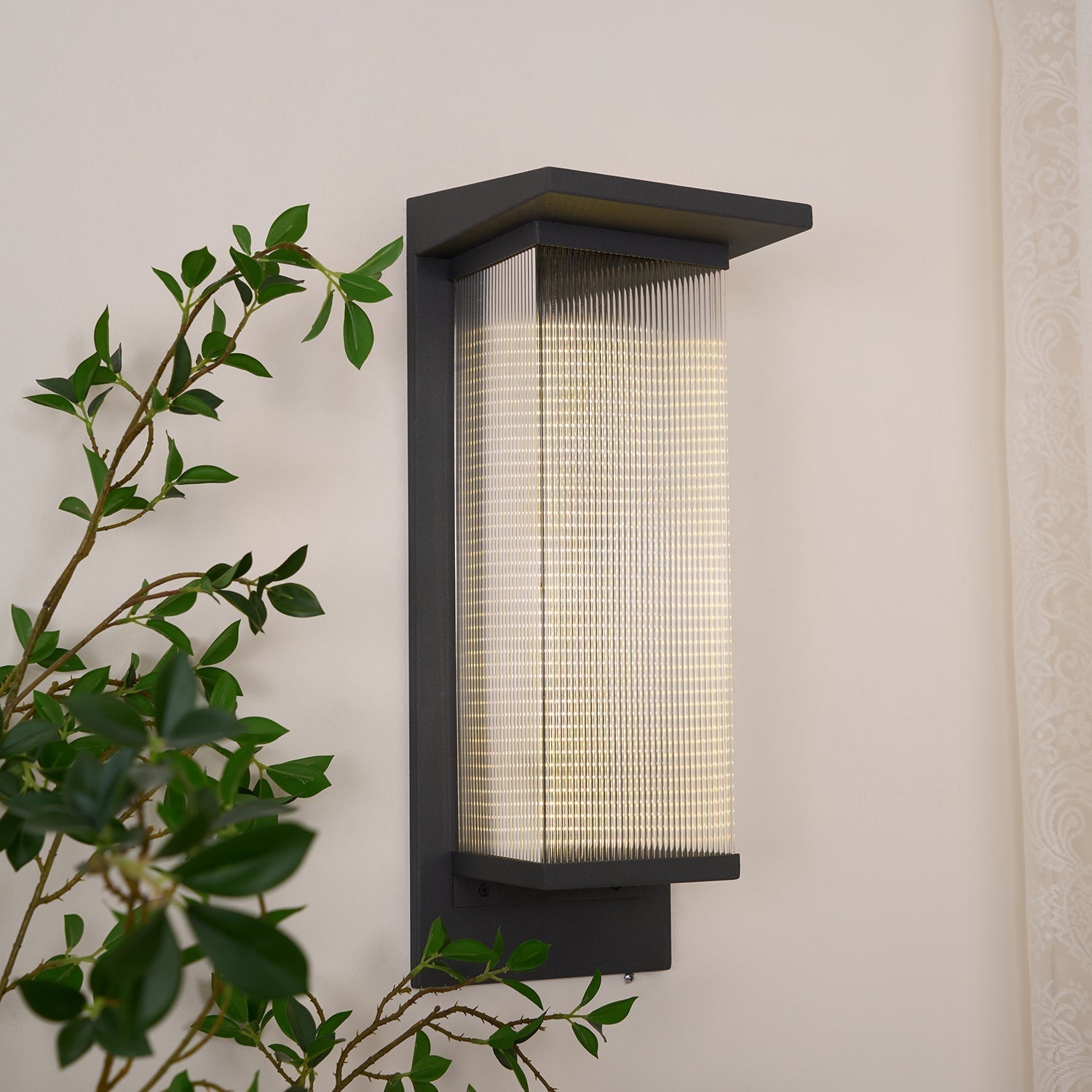 Oleron Box Outdoor Solar Wall Lamp - Blowlighting