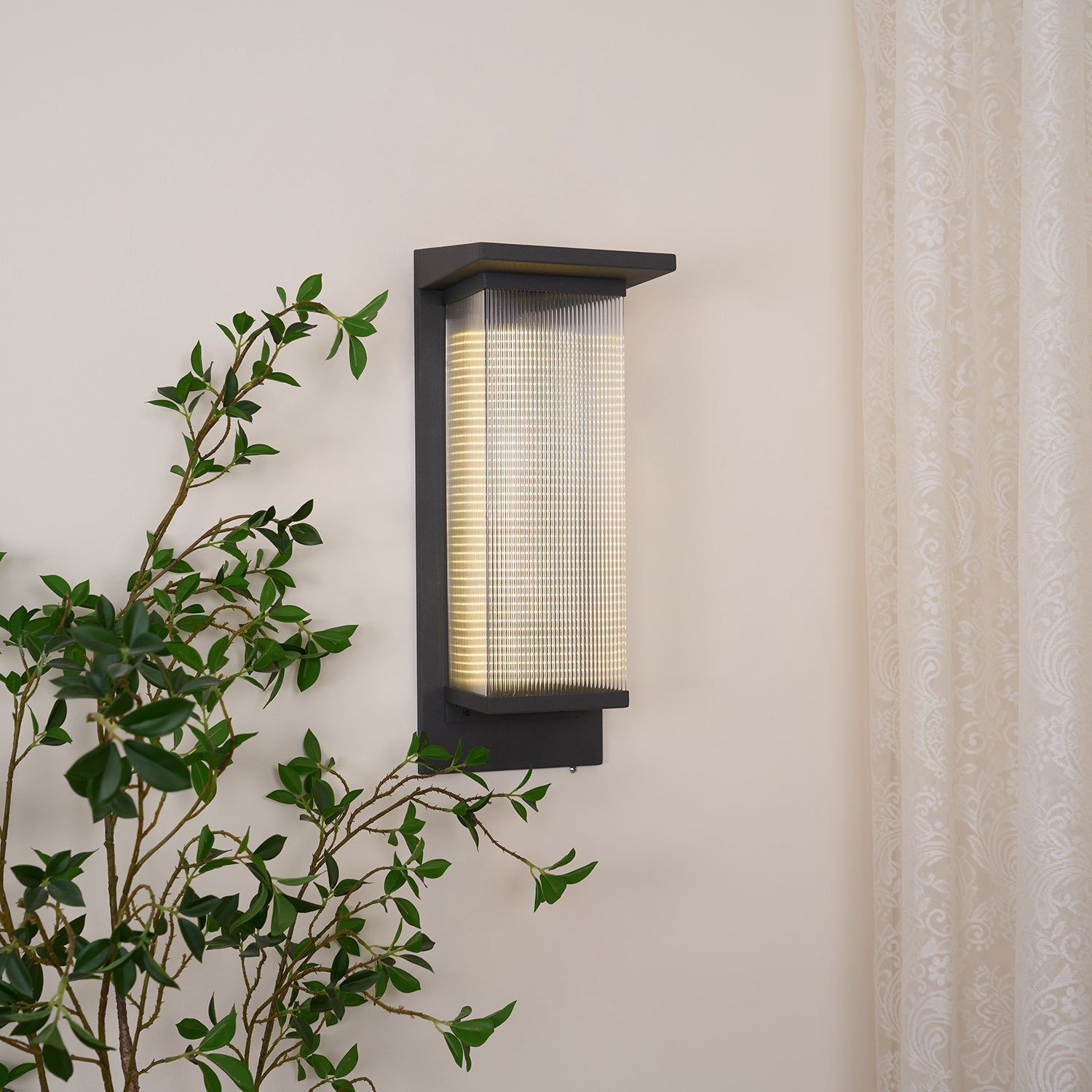 Oleron Box Outdoor Solar Wall Lamp - Blowlighting