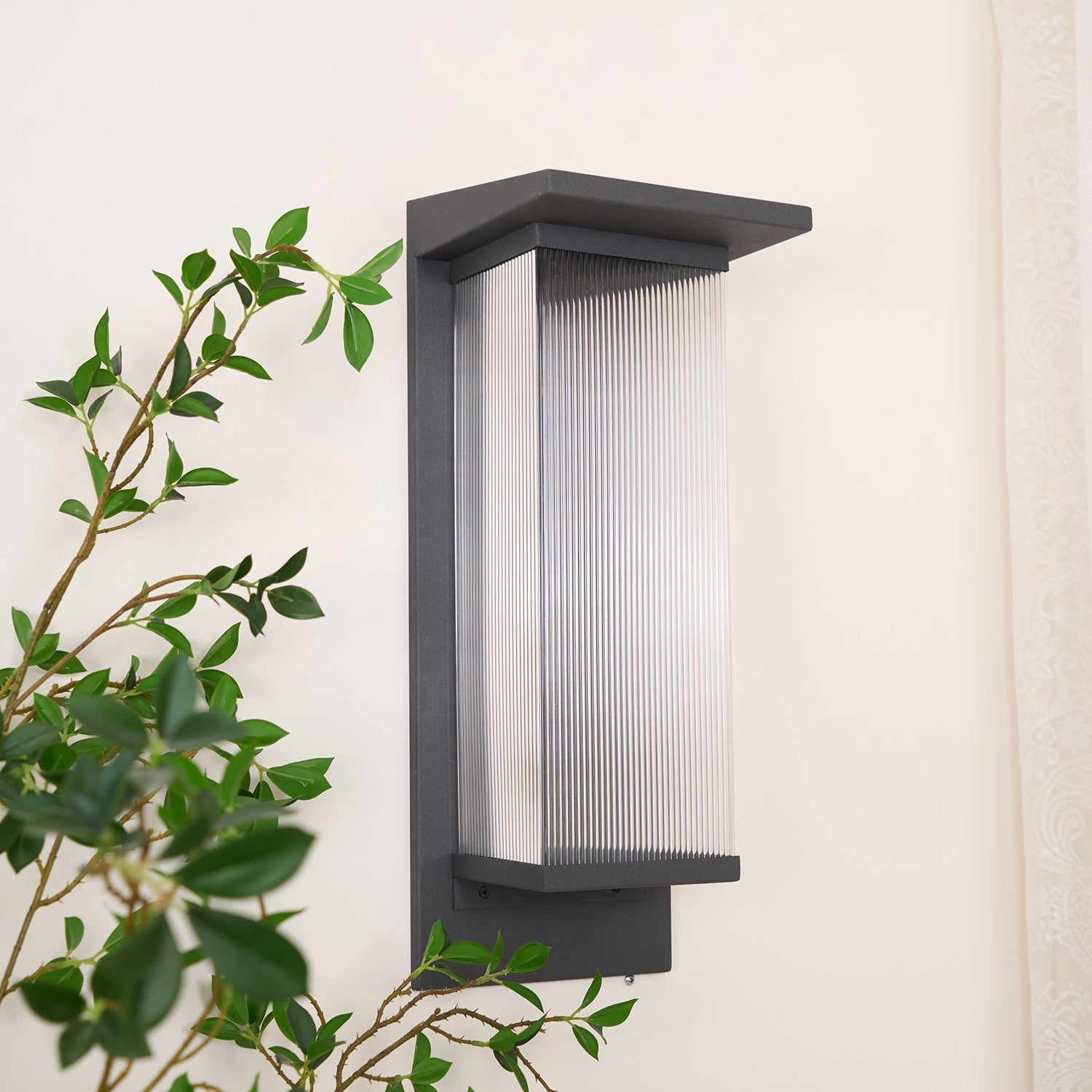 Oleron Box Outdoor Solar Wall Lamp - Blowlighting