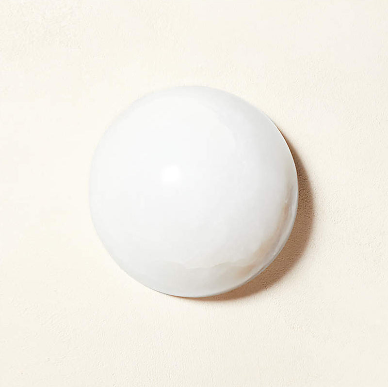 Nyraean Modern Minimalist Alabaster Wall Lamp - Lamp Copper