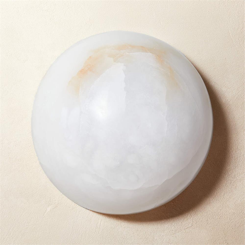 Nyraean Modern Minimalist Alabaster Wall Lamp - Lamp Copper