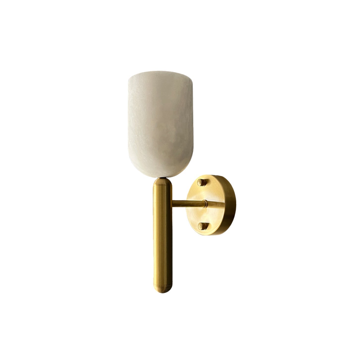 Lyphaia Modern Minimalist Brass Alabaster Wall Lamp - Lamp Copper