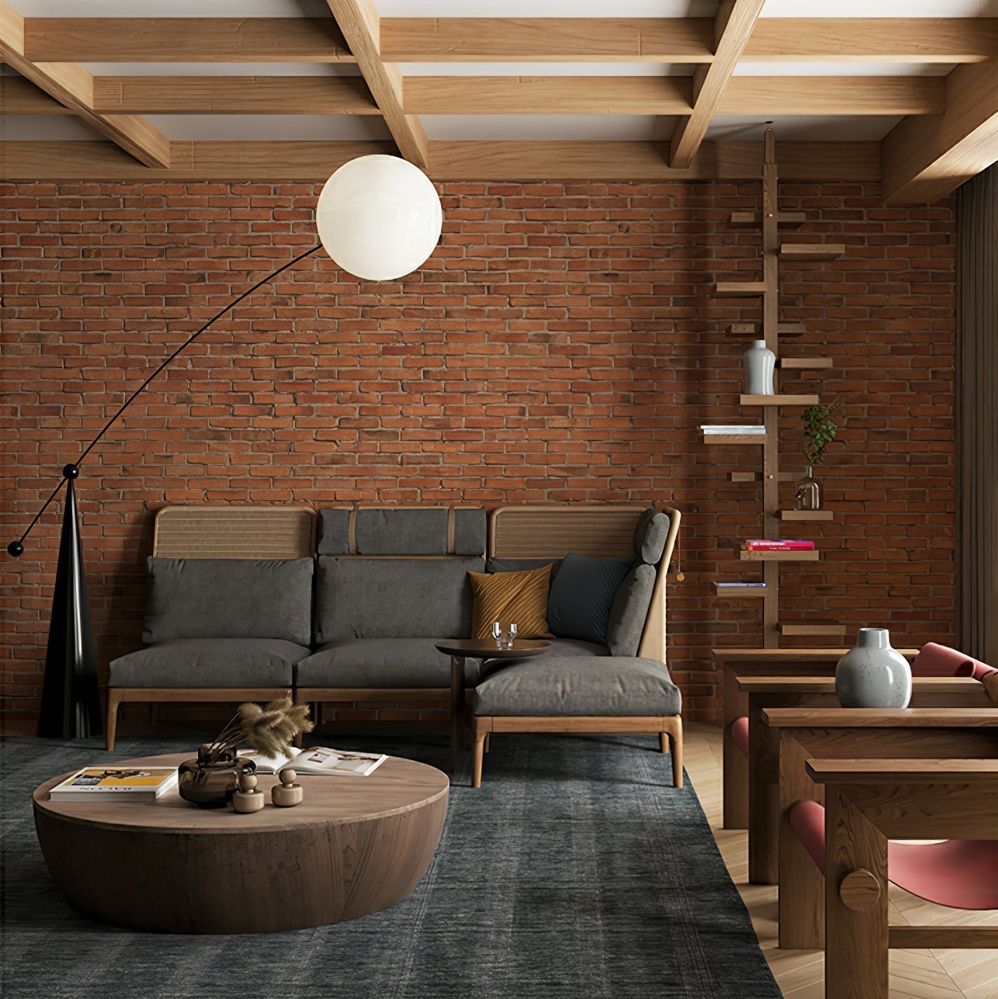 Opal Arc Floor Lamp - Blowlighting