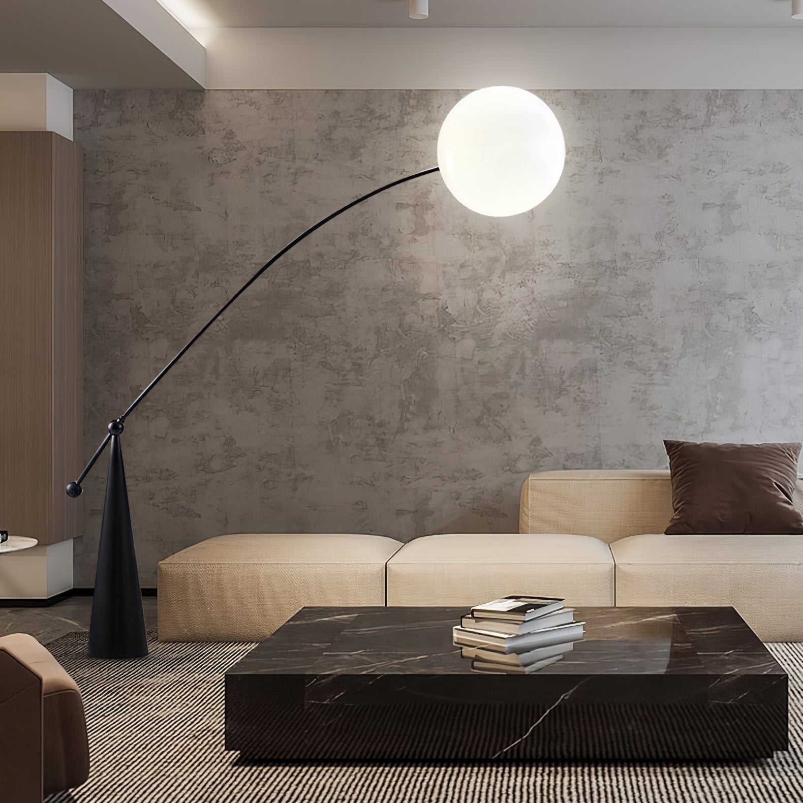 Opal Arc Floor Lamp - Blowlighting