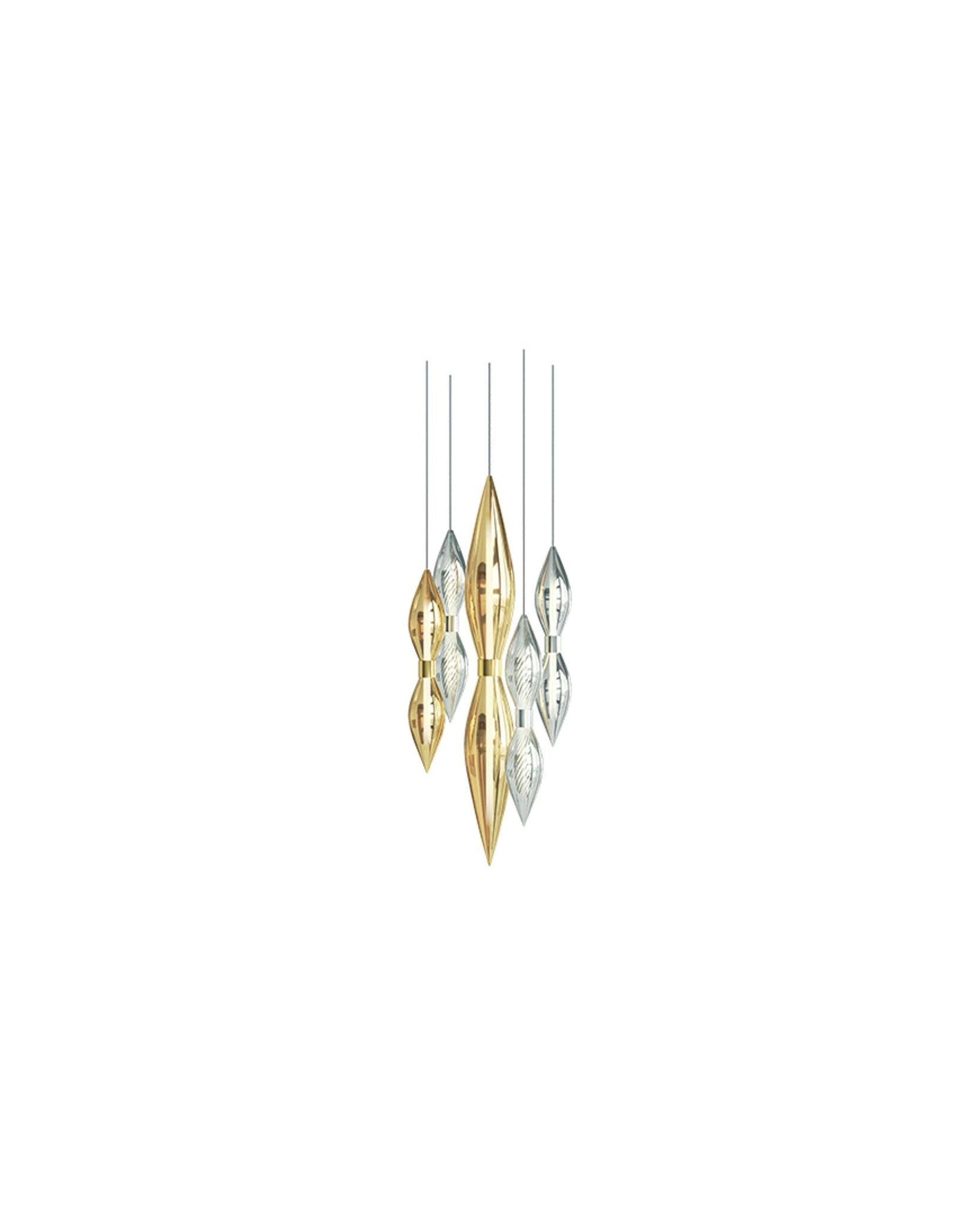 Oloren Prismatic Crystal Chandelier - Blowlighting