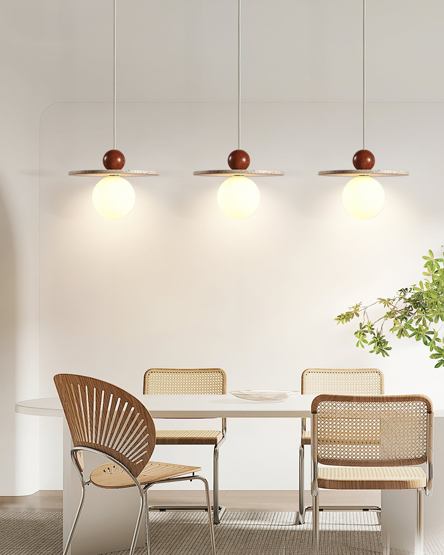 Marcio Pendant Light Travertine - Letslighting