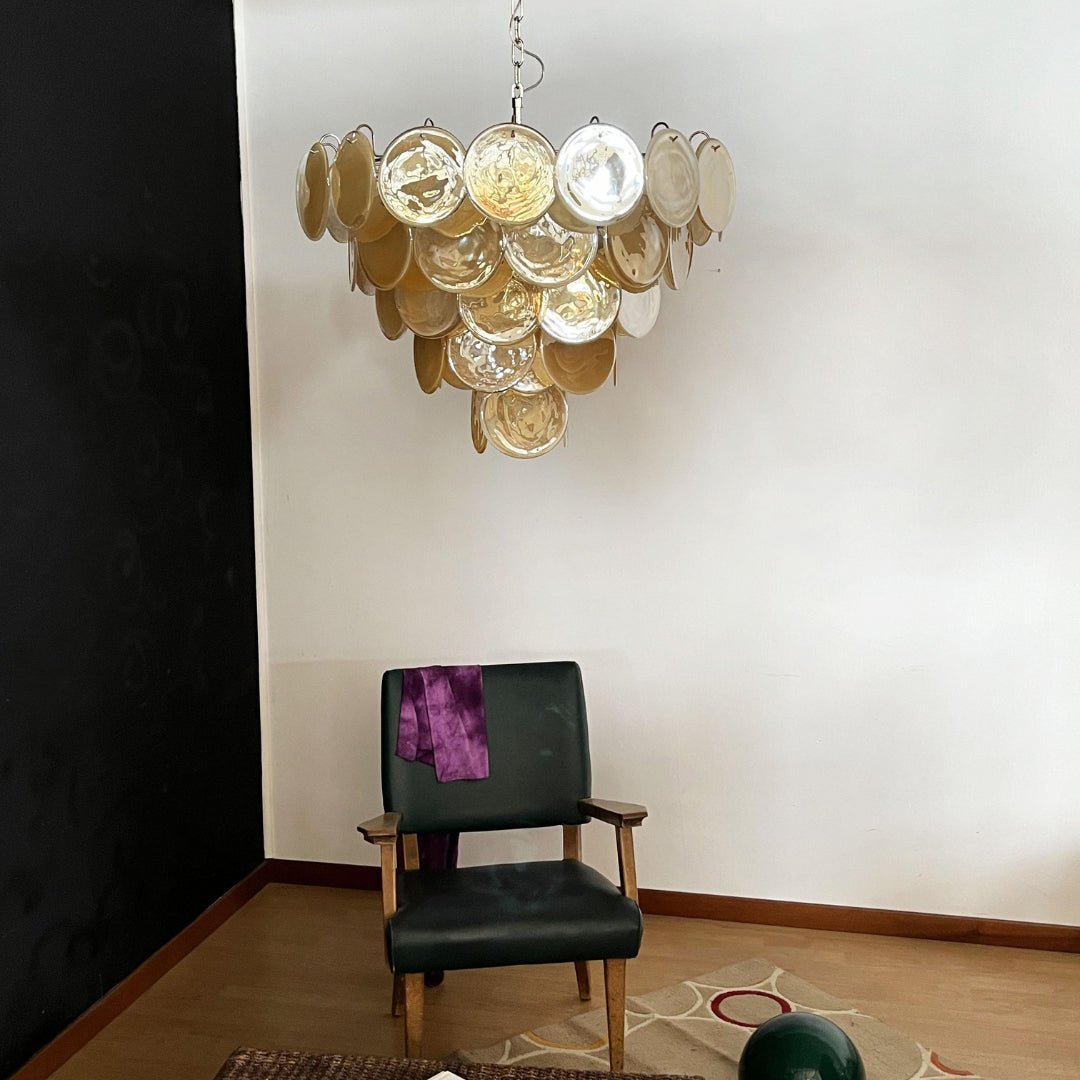 Aurora Chandelier Murano Glass Disc Classic - Blowlighting