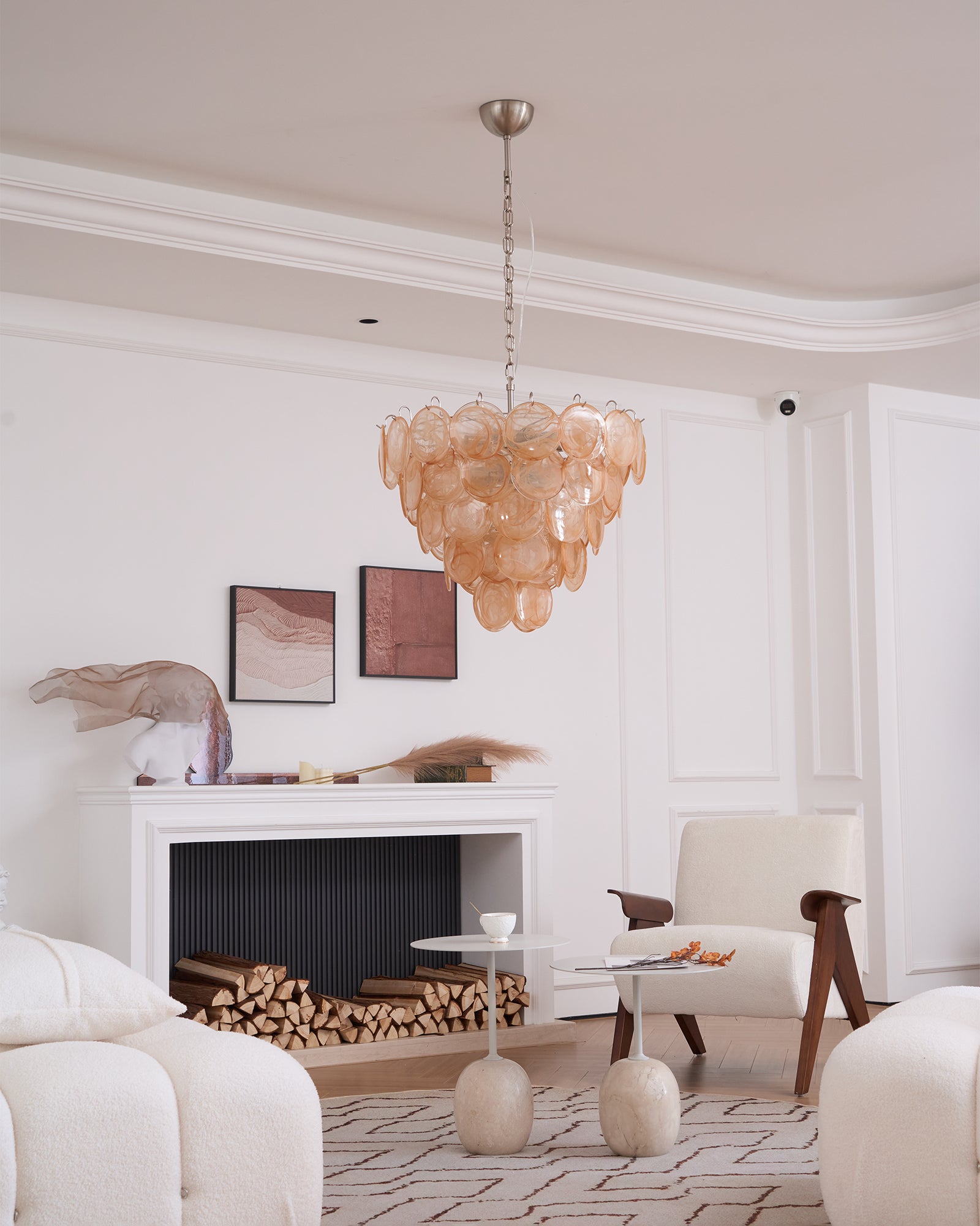 Aurora Chandelier Murano Glass Disc Classic - Blowlighting