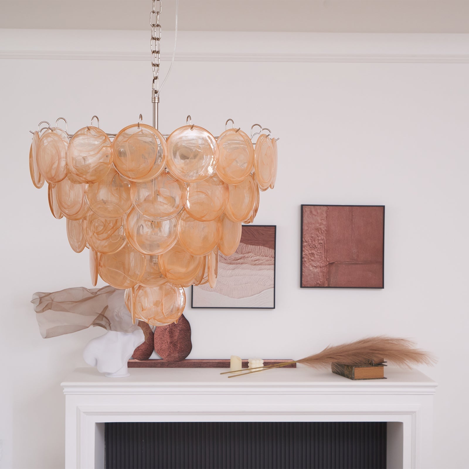 Aurora Chandelier Murano Glass Disc Classic - Blowlighting