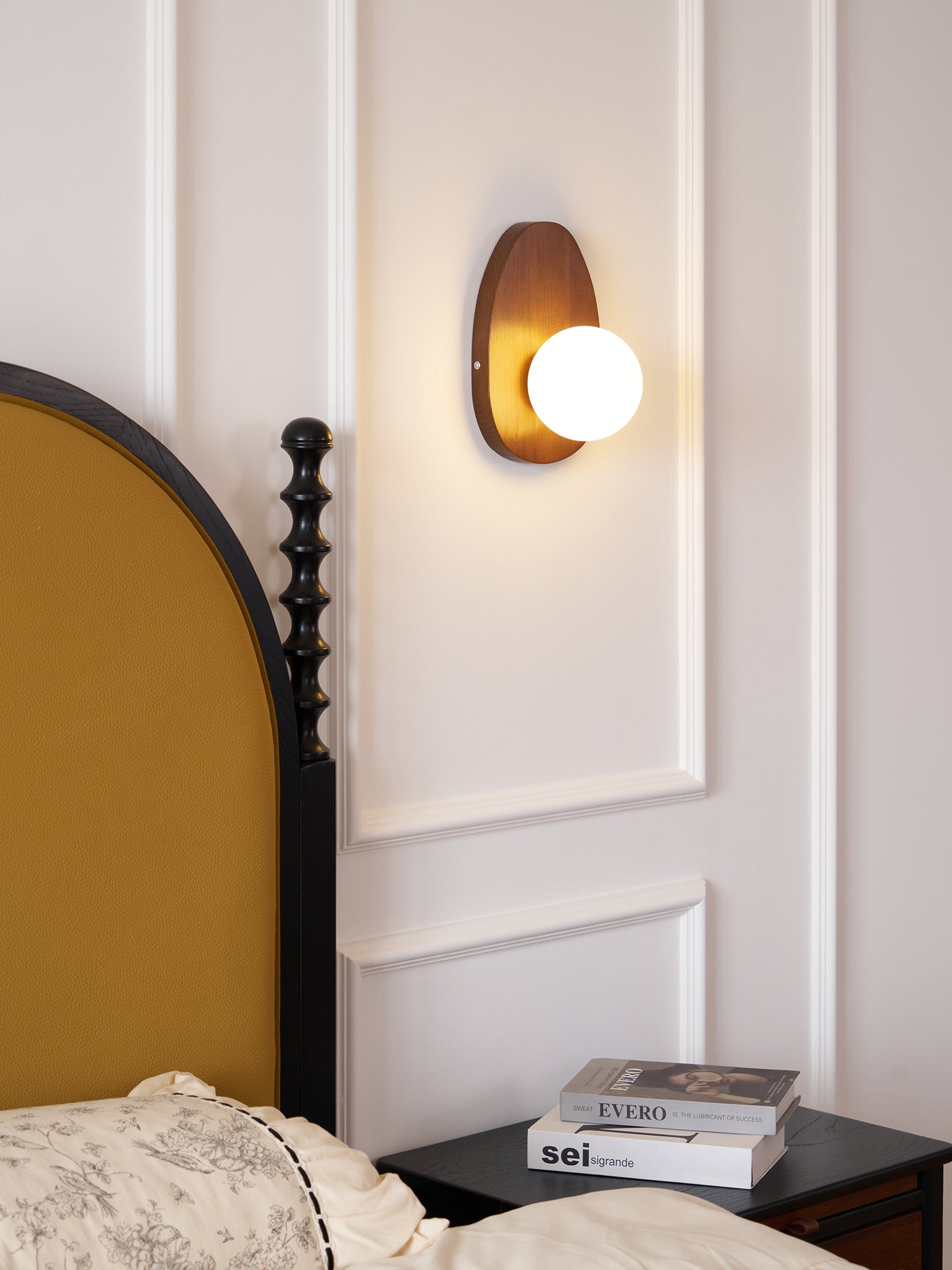 Orba Walnut Wall Lamp - Blowlighting