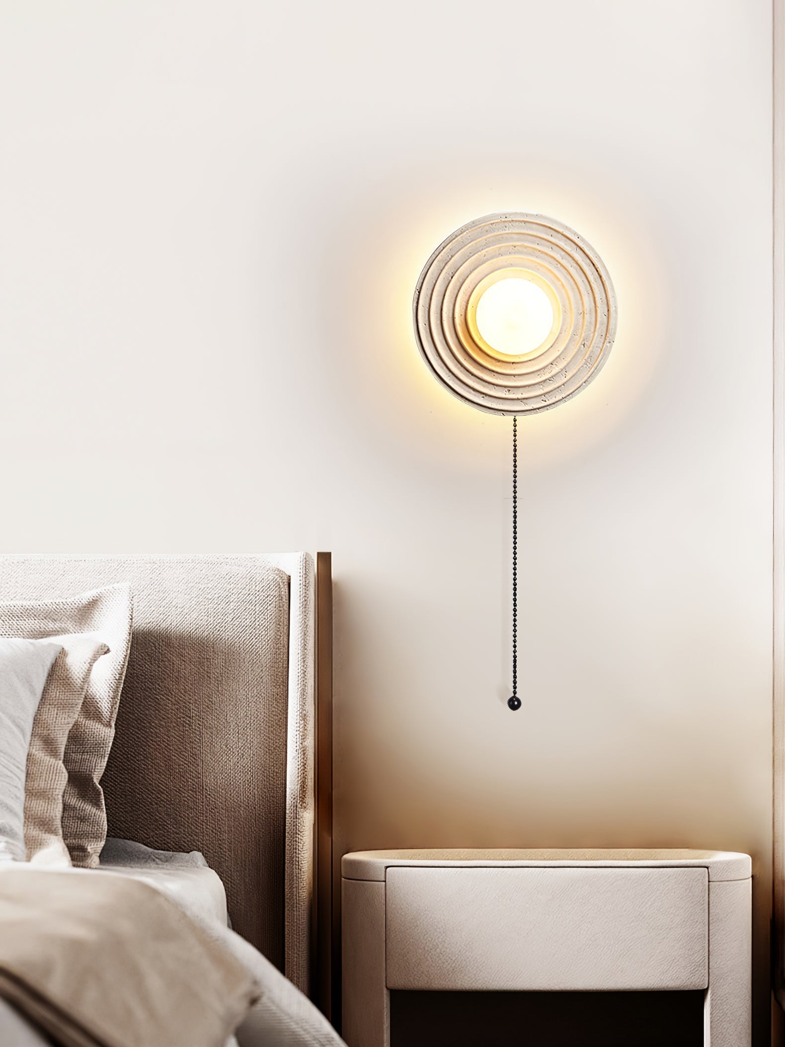 Zelirara Concentric Travertine Wall Light - Letslighting