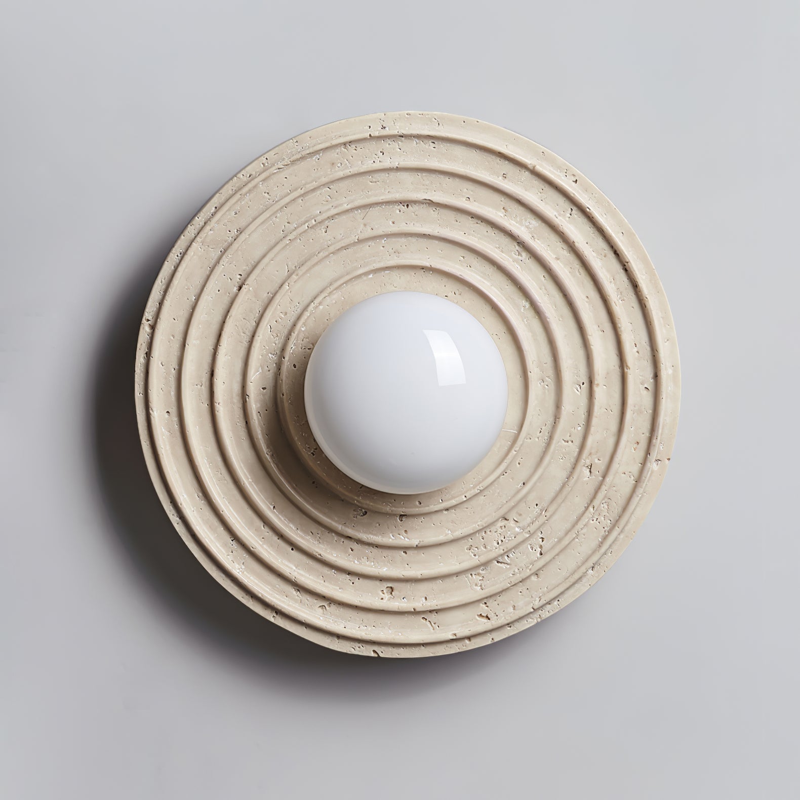 Zelirara Concentric Travertine Wall Light - Letslighting