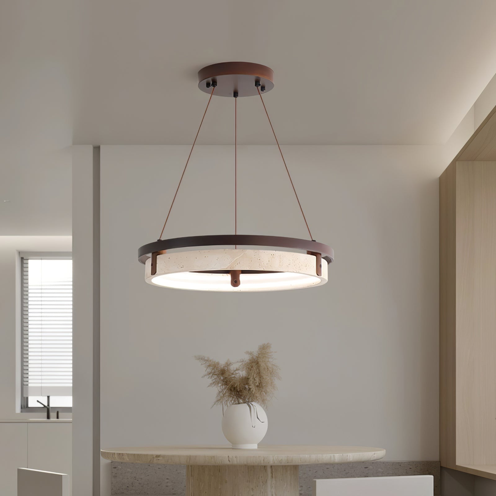 Veraearae Travertine Pendant Light - Letslighting