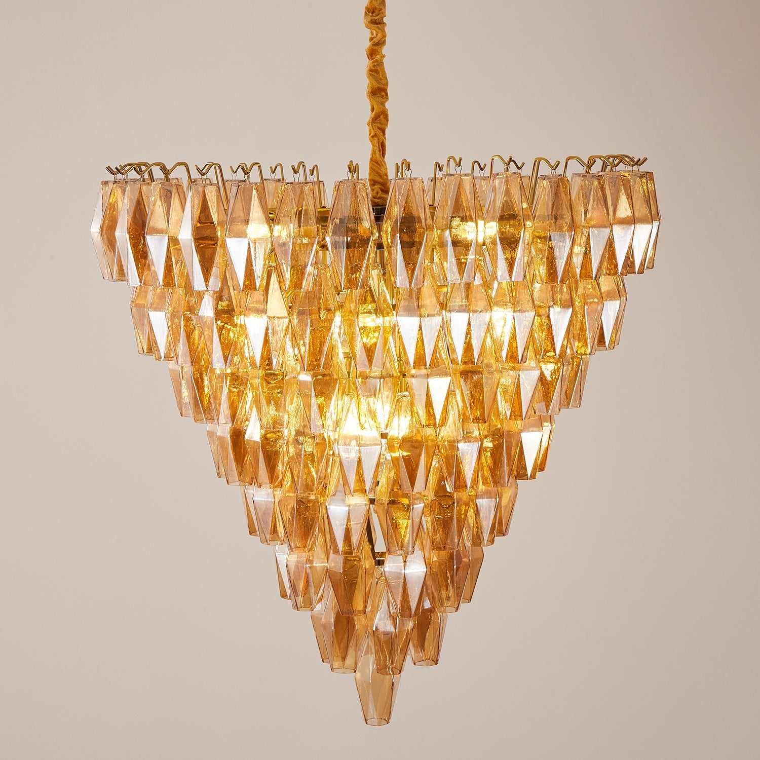 Orinelle Chandelier Prism-Tier Glass Cascade - Letslighting