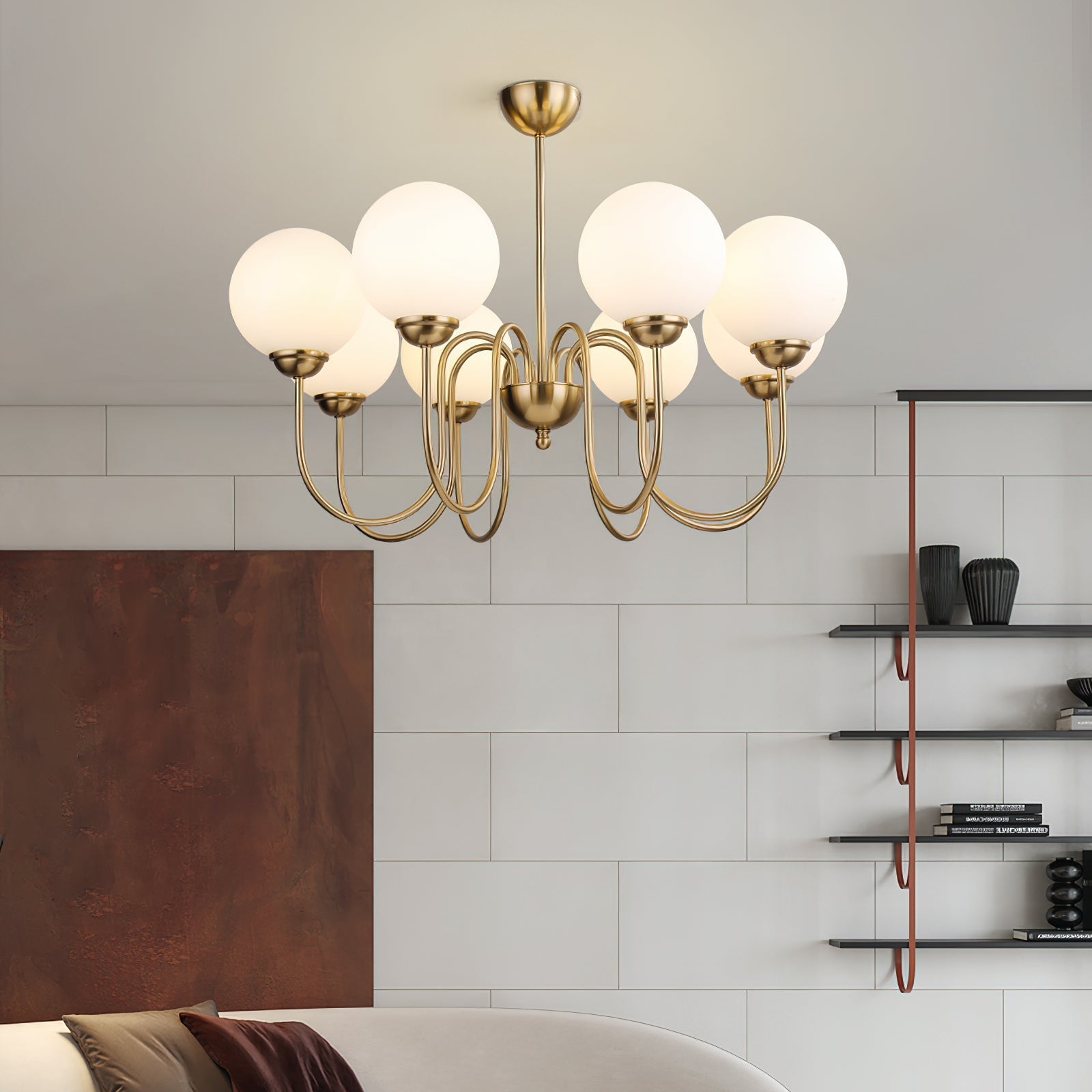 Ildorel Premium Nordic Art Brass Glass Chandelier - Lamp Copper