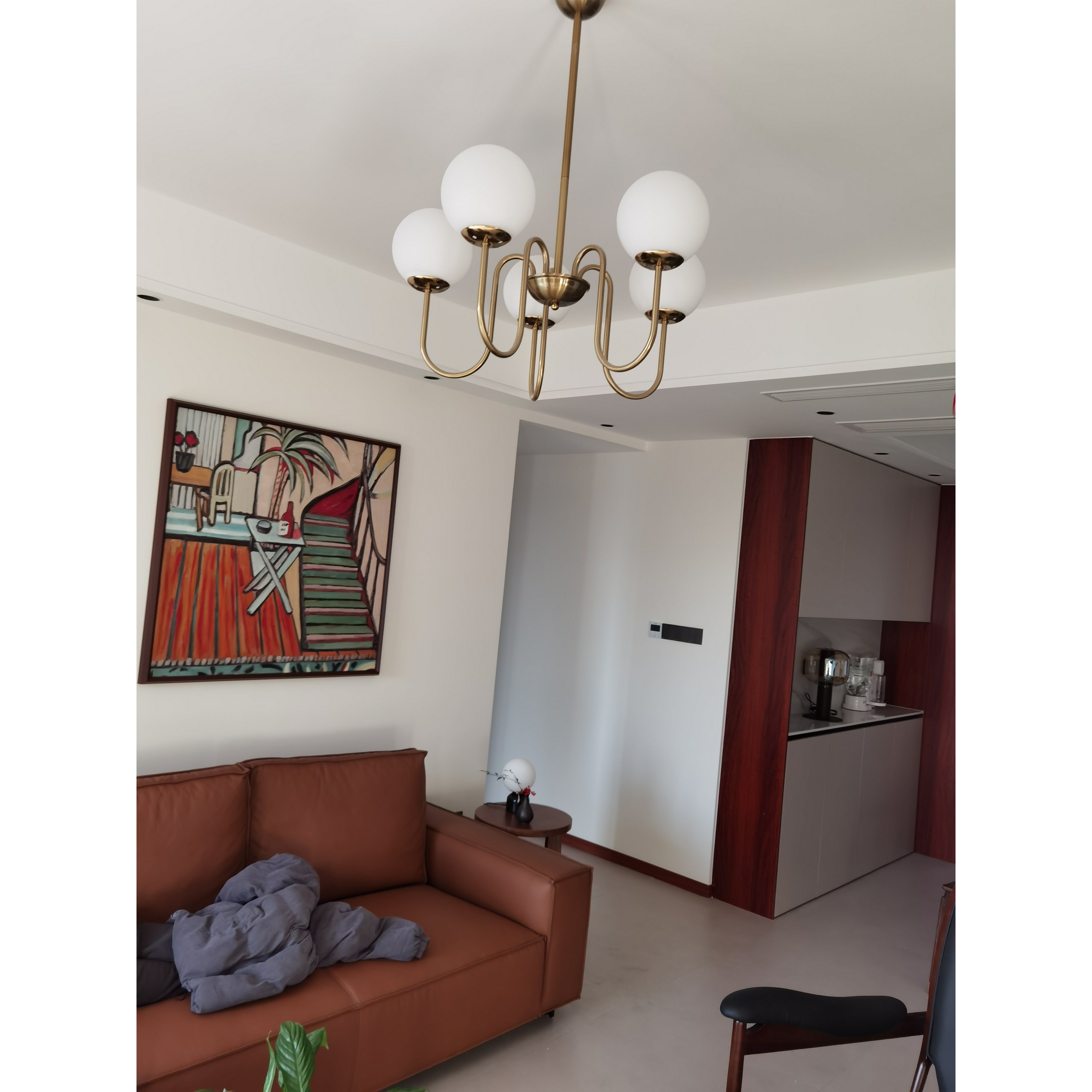 Ildorel Premium Nordic Art Brass Glass Chandelier - Lamp Copper