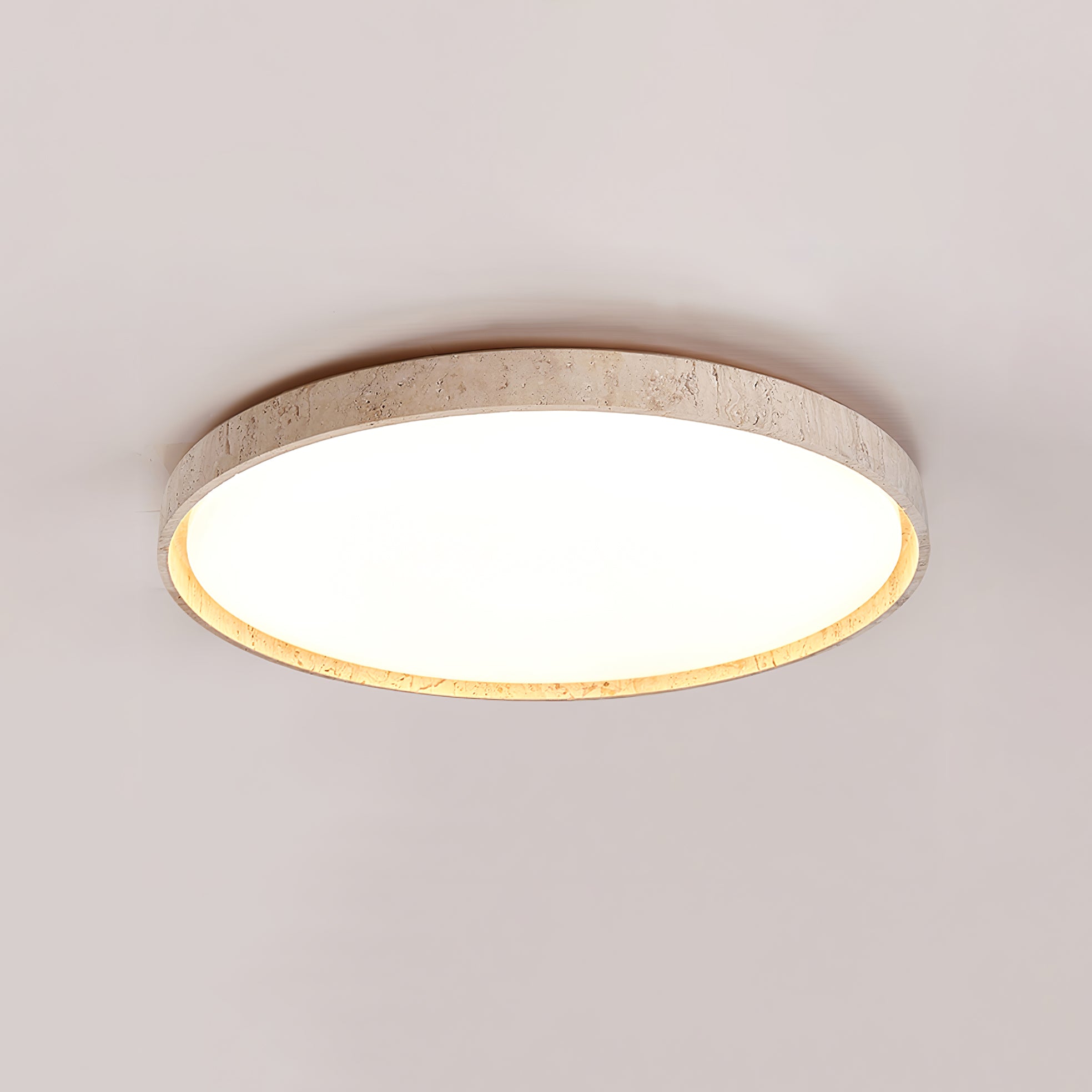 Kathy Travertine Round Ceiling Light - Letslighting